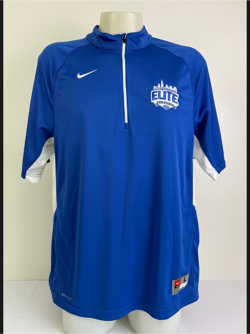 Nike Chicago Elite Classic Basketball Dri-FIT
Shooting Shirt Men L 1/4 Zip